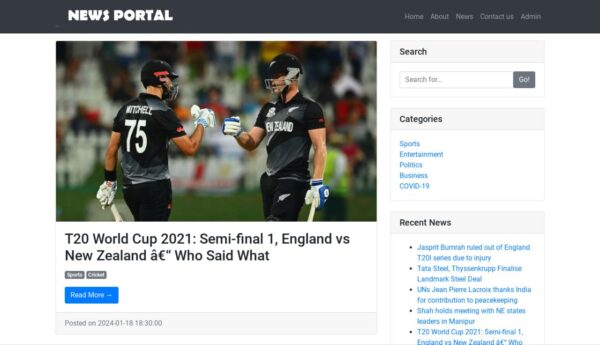 online news portal source code
